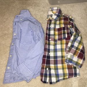 EUC Two Boys Button Down Shirts
